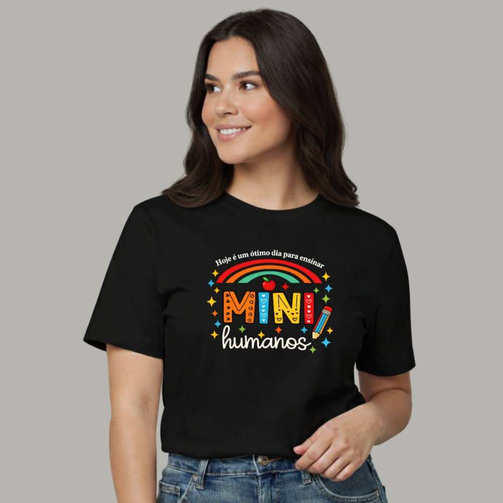Camiseta Blusa Feminina Estampada T Shirt Professora Frase Engraçada Educação Pedagogia 100% Algodão