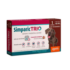 SIMPARIC TRIO 72MG PARA CAES DE 40,1KG A 60KG 1 COMPRIMIDO