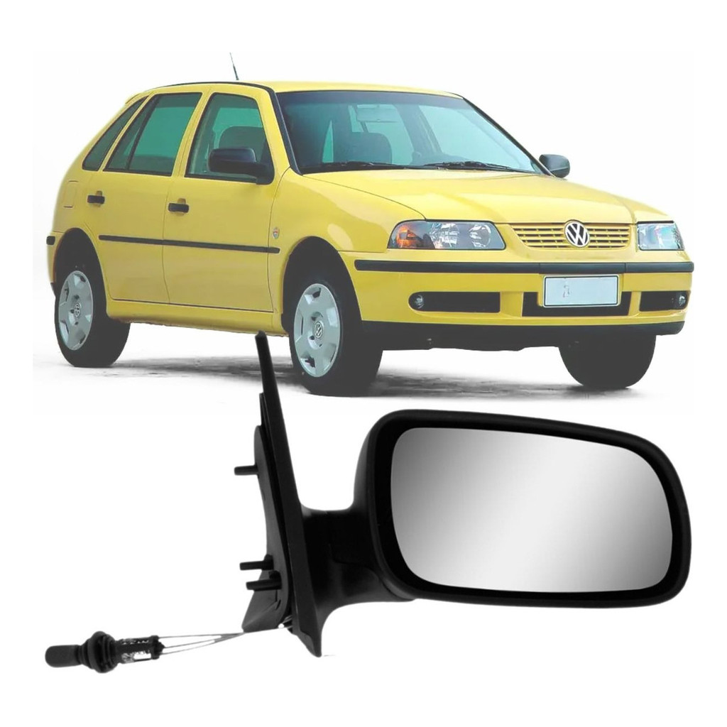 Retrovisor Direito Gol G3 G4 1999 A 2014 C/ Controle 4portas