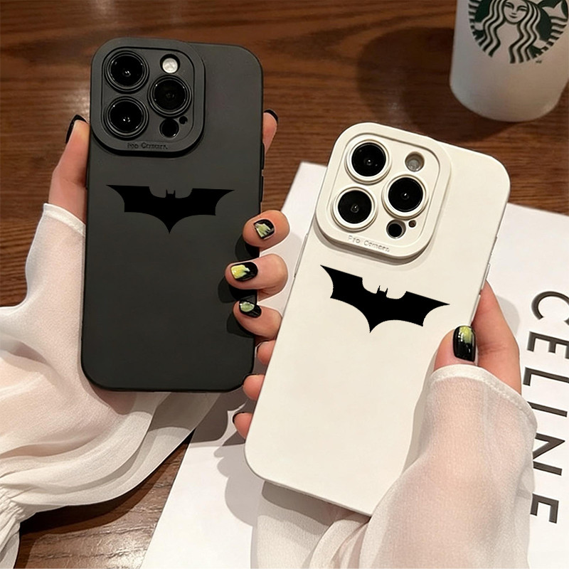 Capa Para iPhone 17 16 15 Pro Max Ar 13 14 12 11 XS XR 7 8 Plus Silicone Macia Bat Logotipo Agradável em Oferta na Shopee