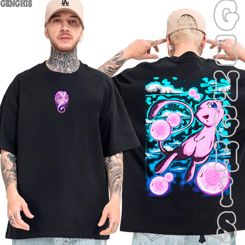 Camiseta Mew Pokemon Tipo Psíquico Camisa Basica e Oversized Algodão