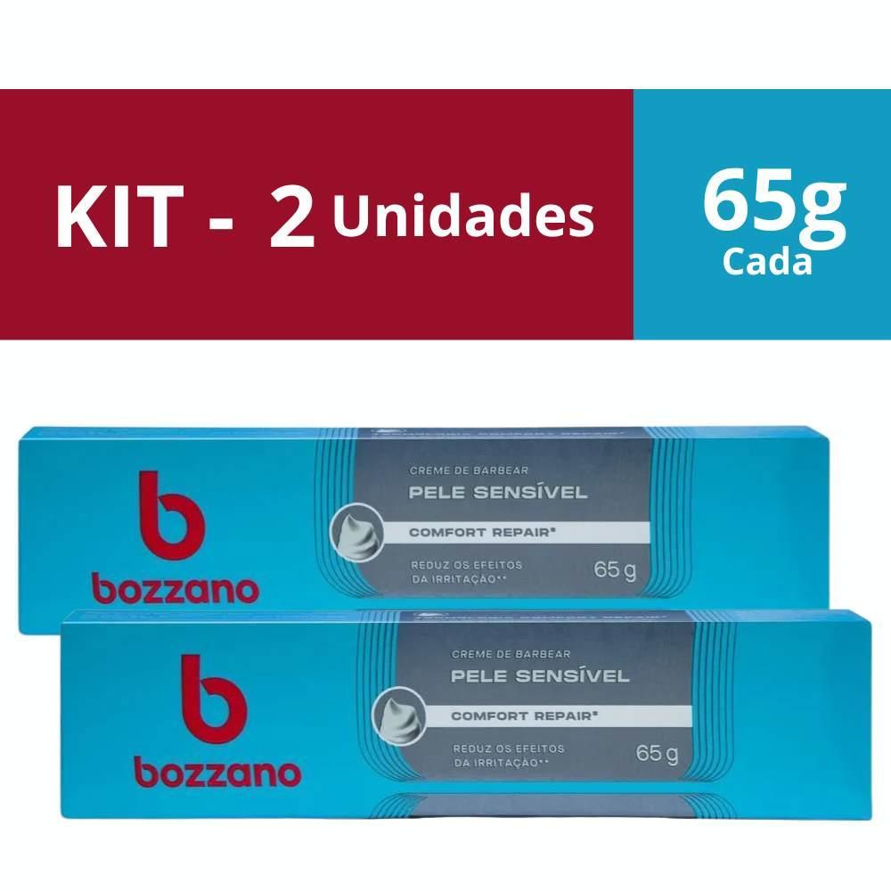 kIT 2 Un Creme De Barbear Bozzano Pele Sensível 65g Cada em Oferta na Shopee