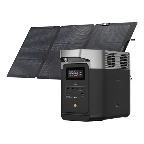 Kit Estação De Energia Ecoflow Delta 2 + Painel 160w 110v 