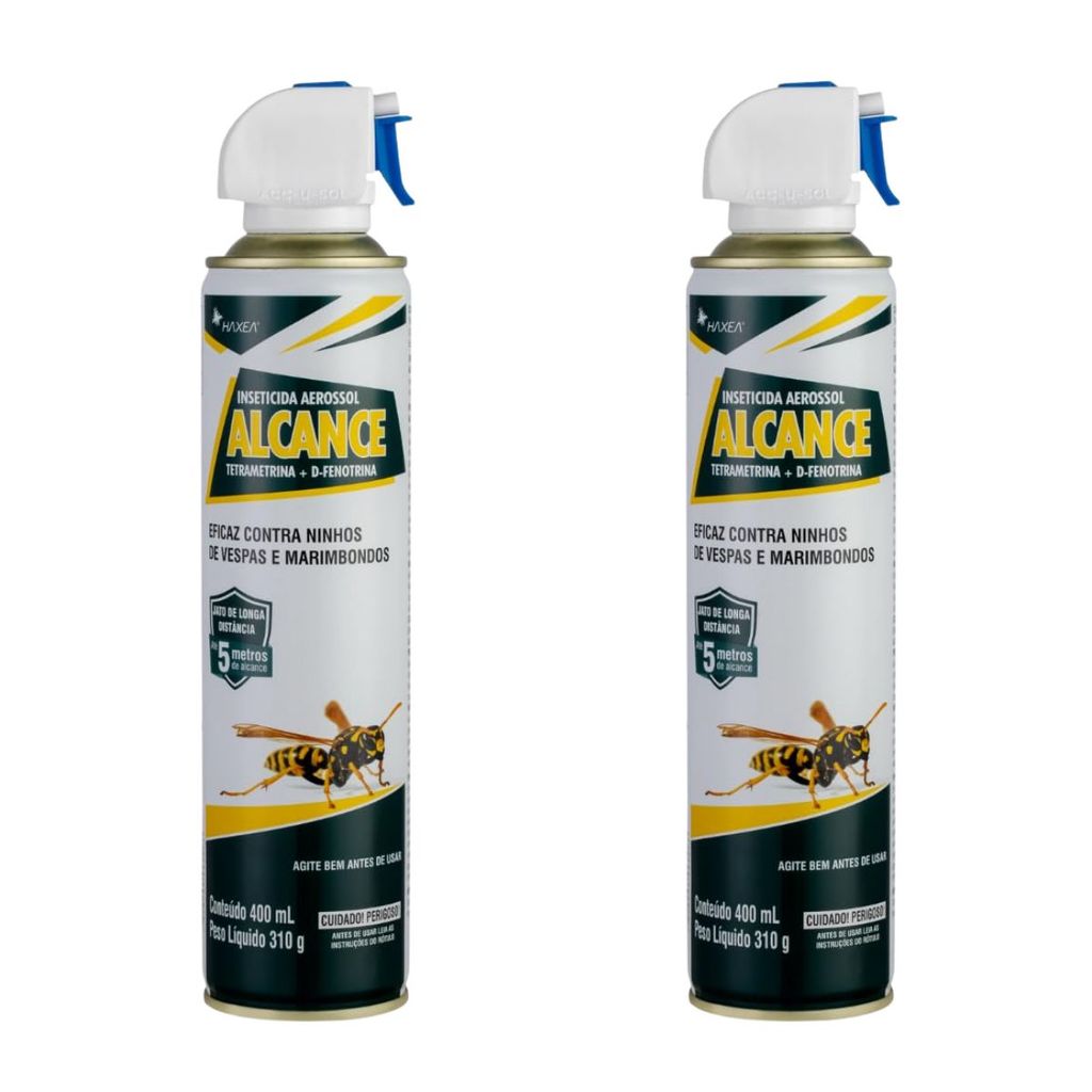 Kit 2 Alcance Inseticida Aerossol Vespas e Marimbondos 400ml em Oferta na Shopee