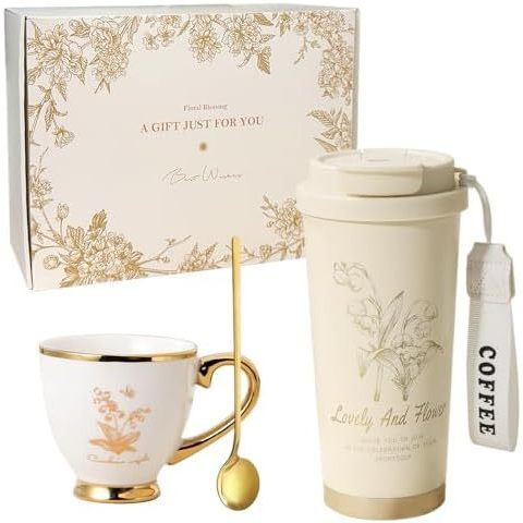 Conjunto de Canecas Exclusivas para Mulheres, Presentes de Aniversário para Mulheres, Presente de Boas Festividades para