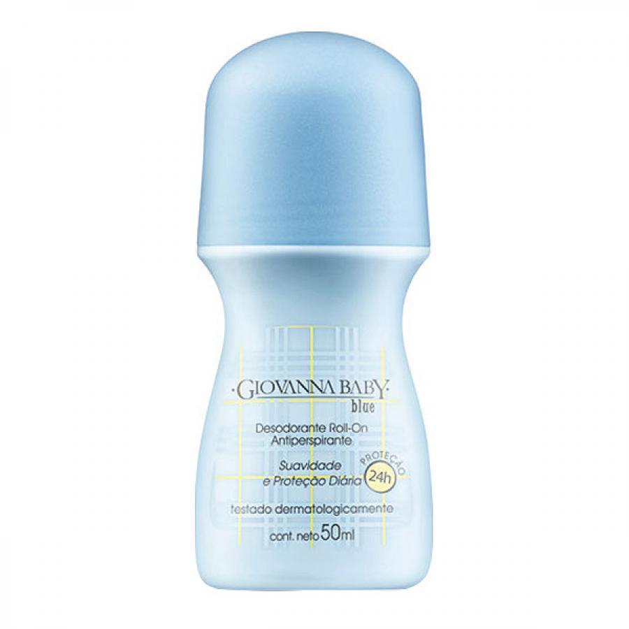 DESODORANTE GIOVANNA BABY ROLL ON 50ML BLUE em Oferta na Shopee