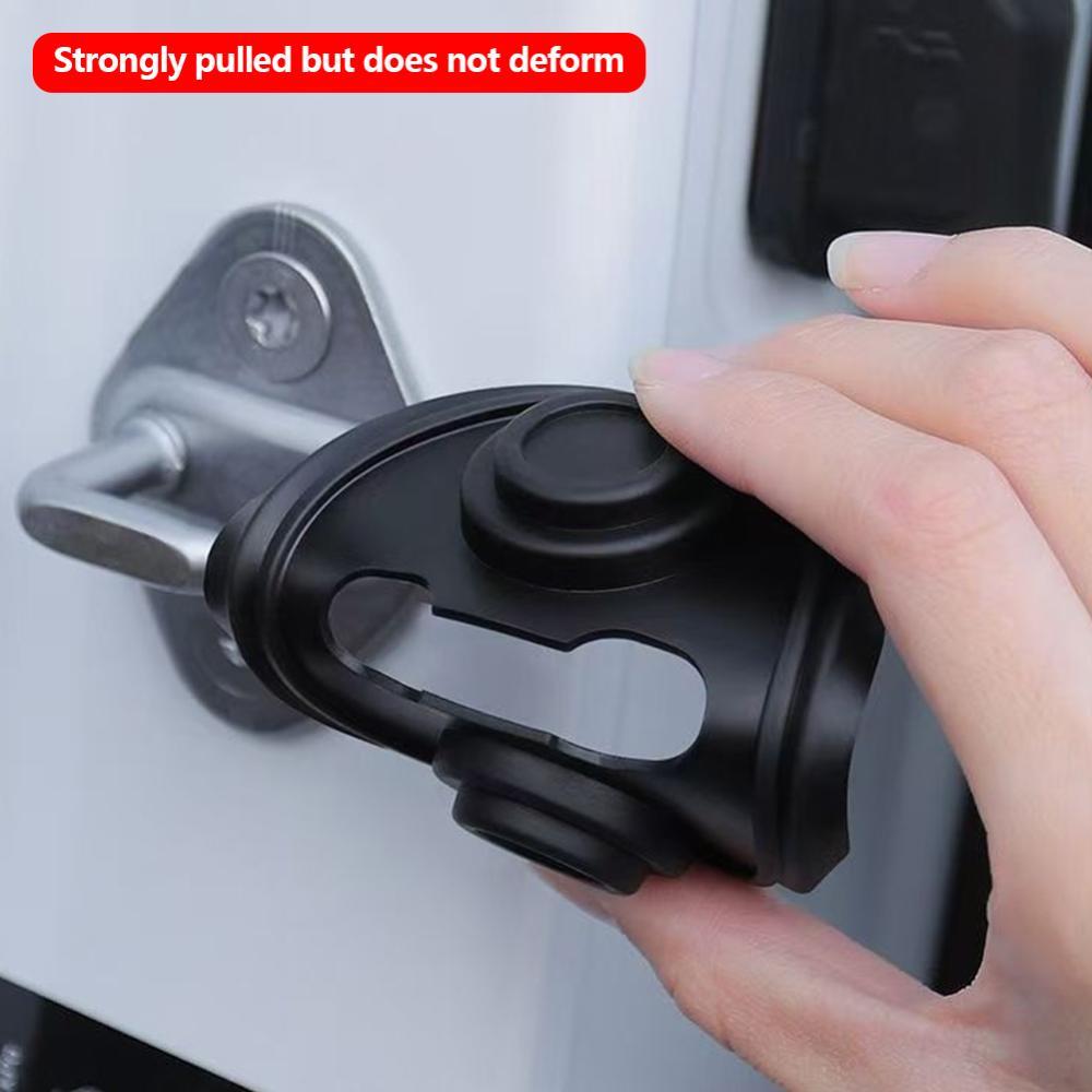 TKEY 4 Pçs Fechadura Da Porta Do Carro Amortecedor Amortecimento Vedação Deadener Silencioso Atacante Rattling Isolament