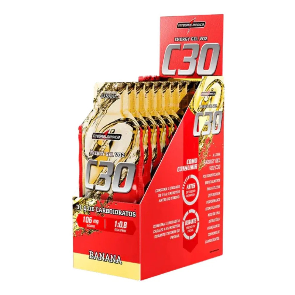 Energy Gel Vo2 C30 Display 10x45g Banana Integralmedica
