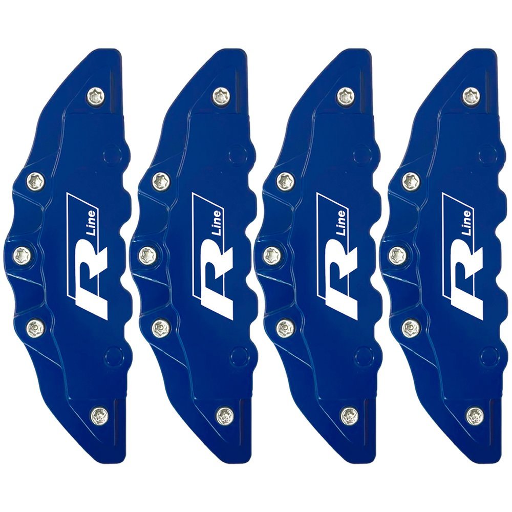 Kit 4 Capas Pinça Freio Azul - Rline Jetta Nivus TCross Golf Virtus Polo Volkswagen