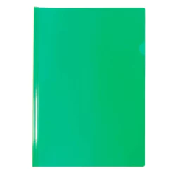 Pasta com canaleta transparente A4 verde 0822PP/VD pacote com 10 unidade Dac