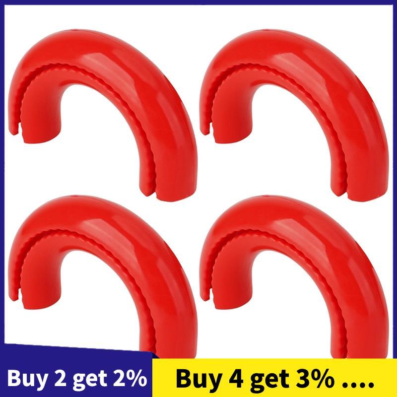 Para 2004-2024 Acessórios Externos Automotivos 4 Peças Vermelho D-Ring Reboque Gancho Capa De Caminhão De