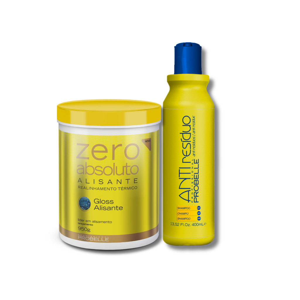 BTX Zero Absoluto 950g + shampoo anti resíduo 400g - Probelle em Oferta na Shopee