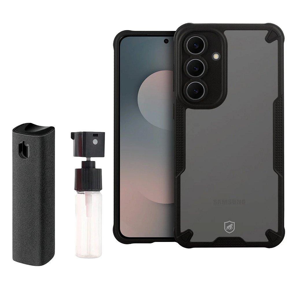 Capa case capinha para Samsung Galaxy S25 FE - Rugged Shield + Limpa Telas Flex - Gshield em Oferta na Shopee