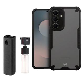 Capa case capinha para Samsung Galaxy S25 FE - Rugged Shield + Limpa Telas Flex - Gshield em Oferta na Shopee