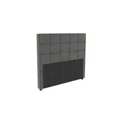 Cabeceira Cama Box Casal Kappesberg Veludo Cinza 140cm