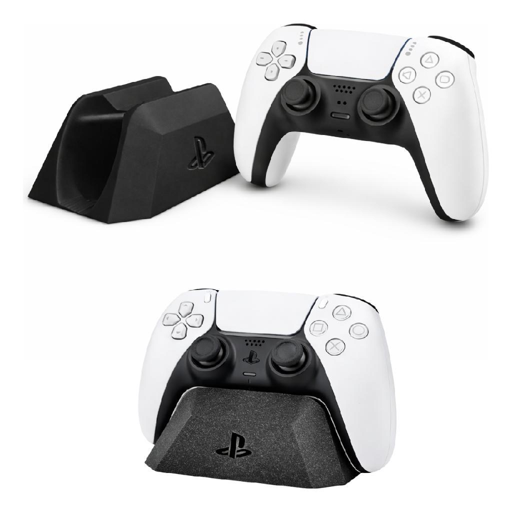 Suporte De Mesa Para Controle Ps5 Display Preto Branco