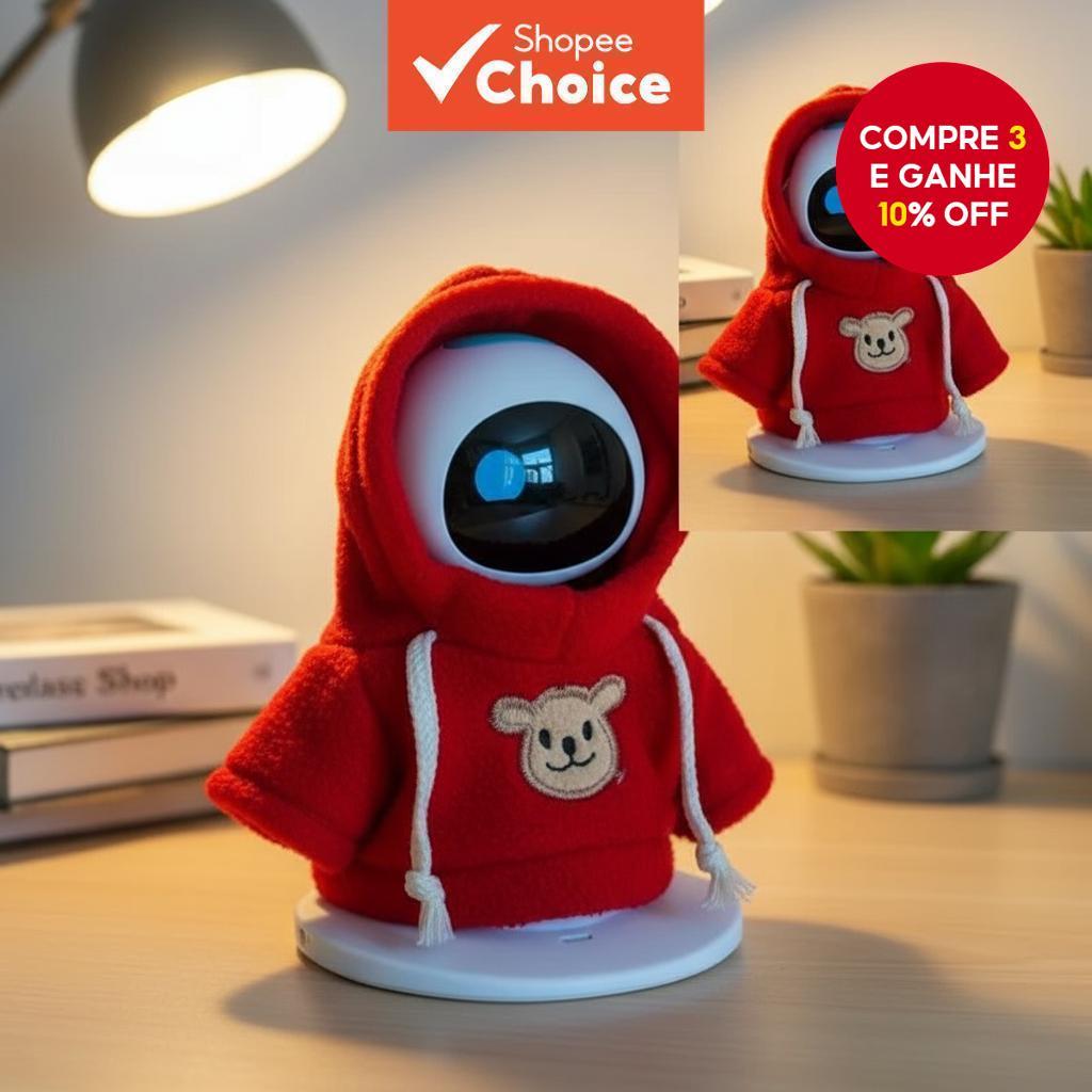 Conjunto Exclusivo De Fantasia De Natal Eilik Com Suéter De Malha , Chapéu E Cachecol (Sem Robô) em Oferta na Shopee