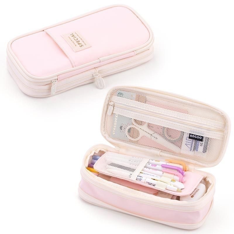Kawaii Estojo Organizador Lápis Bolsa Coreana Para Meninas Caixa Caneta Grande Capacidade Suprimentos Escolares