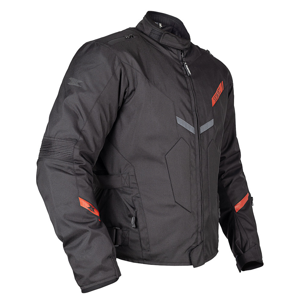 Jaqueta Moto Texx New Strike V3 Masculino Preto Vermelho