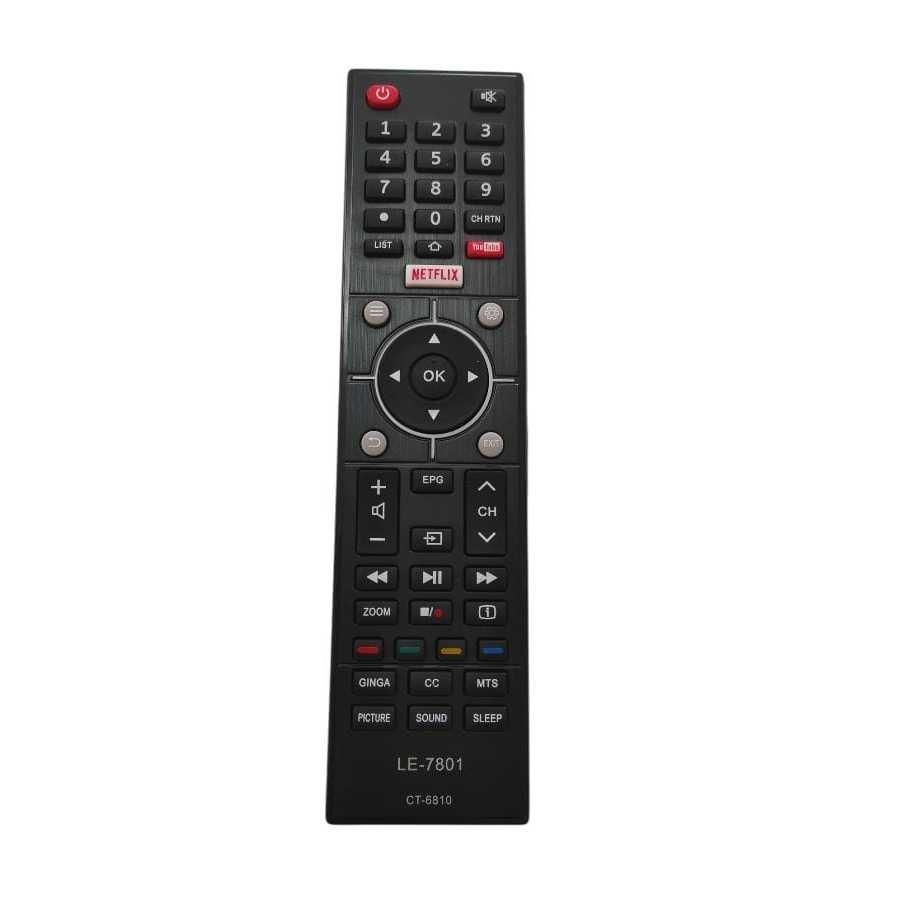 Controle Compatível Tv Semp Toshiba Sti Ct-6810 Netflix youtube LE-7801 sky-9009