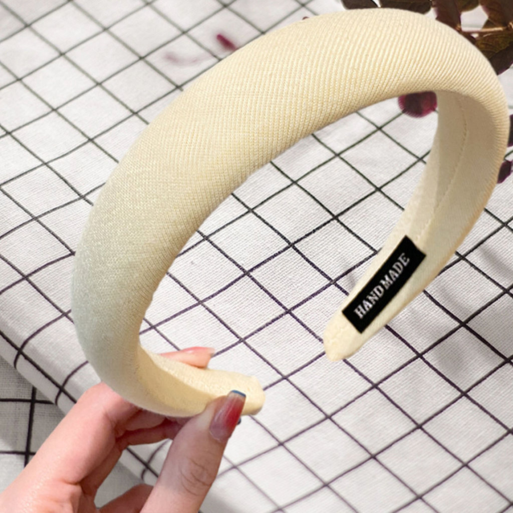 Lenço Vintage Francês Super Macio Tecido Largo Cocar Spa Acessórios de Cabelo para Mulheres