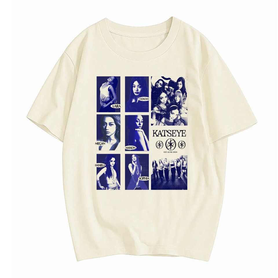 Camiseta Katseye June - [Limitada Premium] Blusa banda k pop korea music GAP