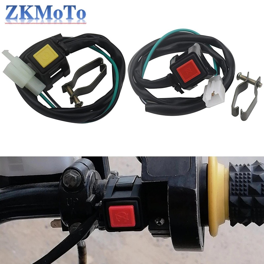 22mm Durável ATV Motocicleta Duplo Esporte Quad Start Chifre Matar Botão Interruptor De Parada Acessórios Moto Alça De C