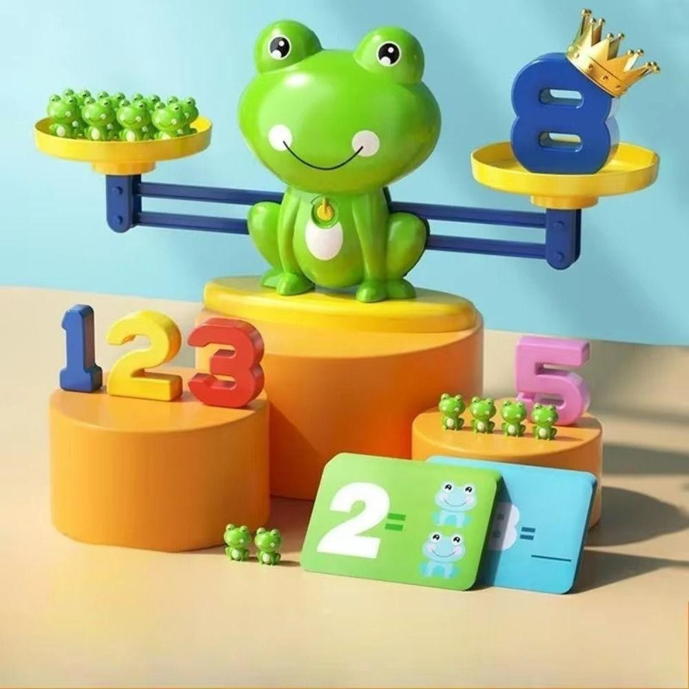 Brinquedo de Balança Digital Adequado para Crianças, Quebra-Cabeça de Adição e Subtração para Educação Infantil em Oferta na Shopee