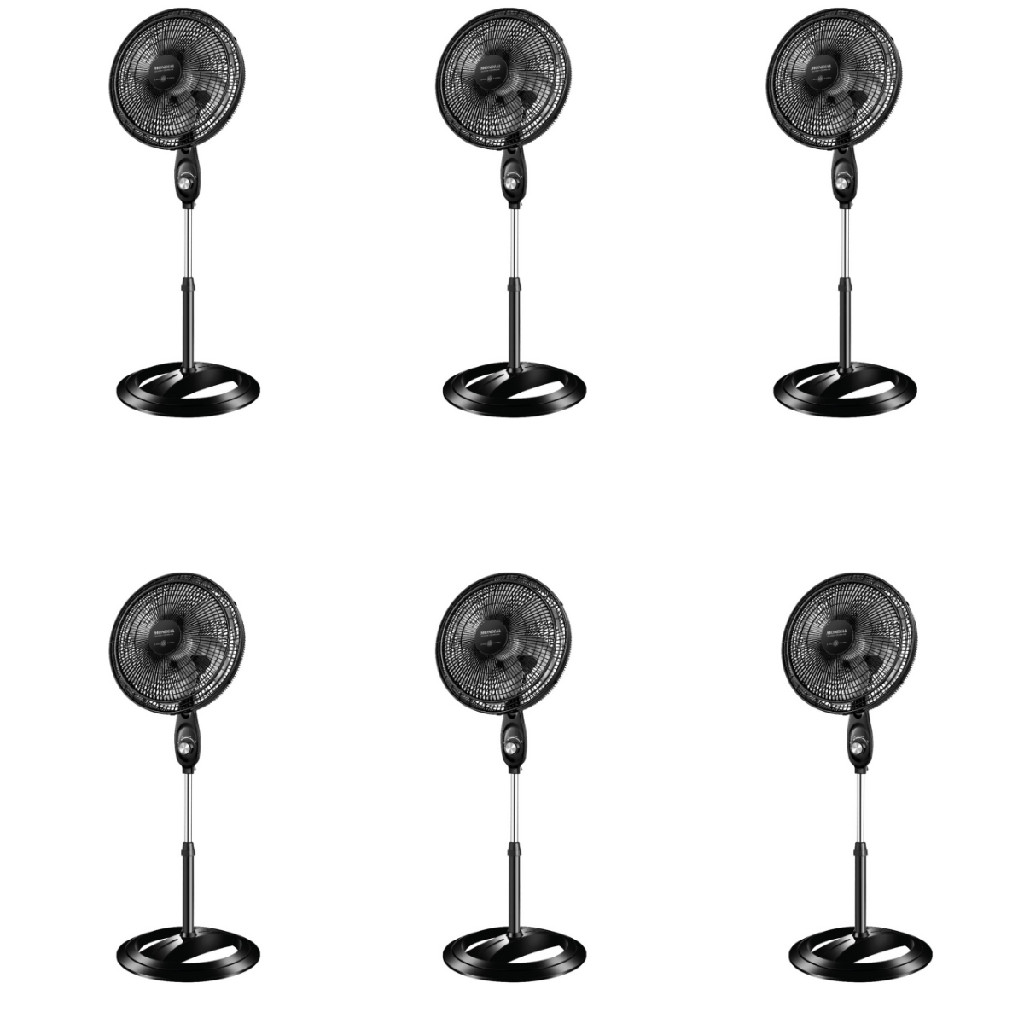 Kit 6 Ventiladores Coluna 40cm Super Power Mondial 127v