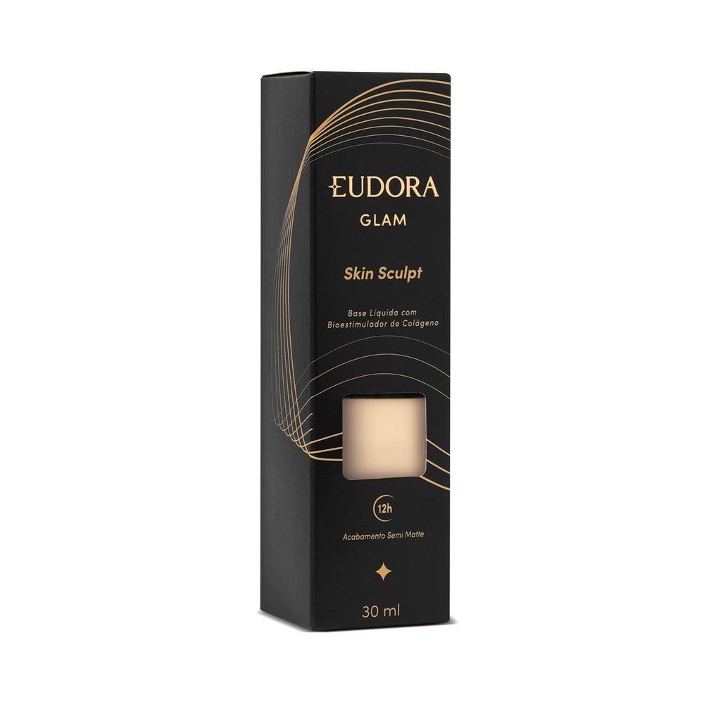 Eudora Glam Skin Sculpt Base Líquida Semi Matte Cor 10 30ml