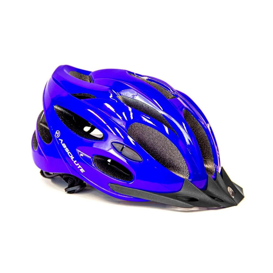 Capacete Absolute Nero Azul Tamanho G (58-61) Led Traseiro em Oferta na Shopee