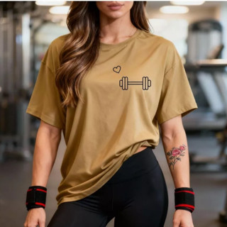 Blusão Tshirt Oversized 100% Algodão Camiseta Feminina Gym Treino Academia Fitness em Oferta na Shopee