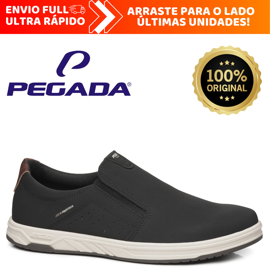 Sapatênis Masculino Pegada Pgd Em Microfibra Slip On Confort Leve e Estiloso