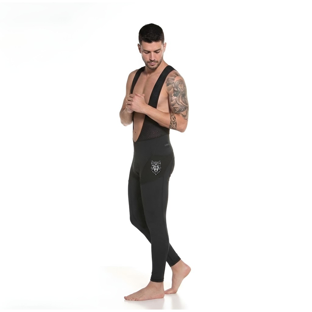Roupa Ciclismo Masculino Bretelle Calça Bolso Forro Conforto