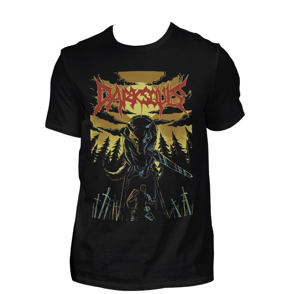 Camiseta Unissex Dark Souls Great Grey Wolf Sif Camisa Basica e Oversized