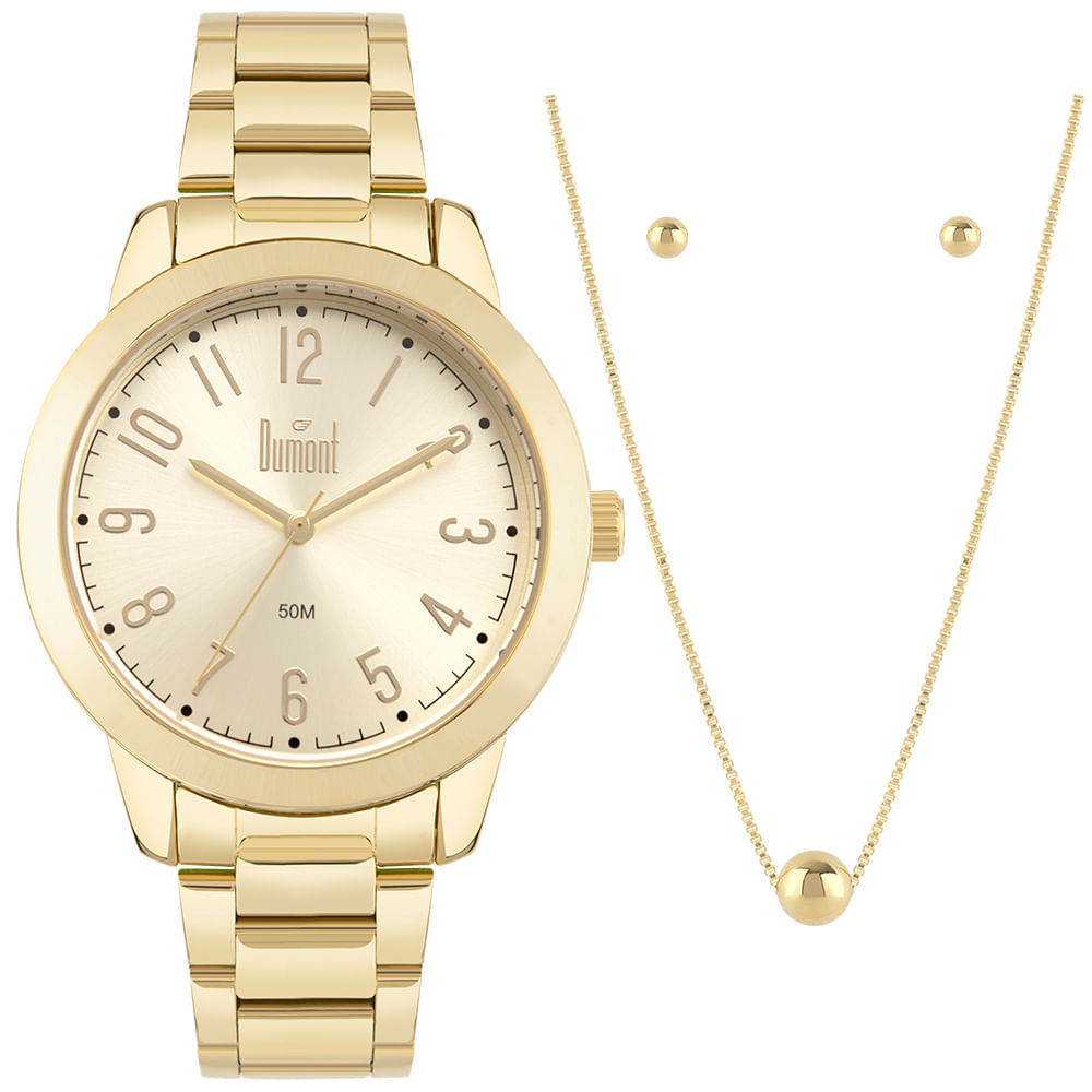 Kit Dumont Feminino Lady Dourado - DUPC21JAJ/K1X em Oferta na Shopee