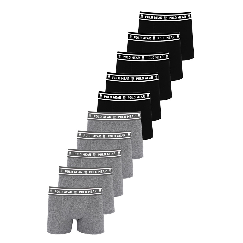 Kit 10 Cuecas Algodão Sem Costura Lateral Polo Wear Sortido