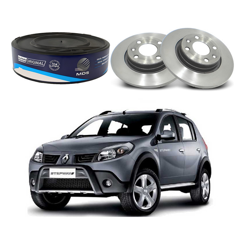 Disco Freio Dianteiro,, Sandero Stepway 1.6 8v 2007 A 2013