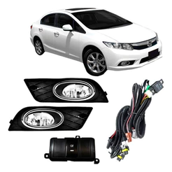 Kit Farol Milha New Civic 2012 2013 2014 Neblina Auxiliar