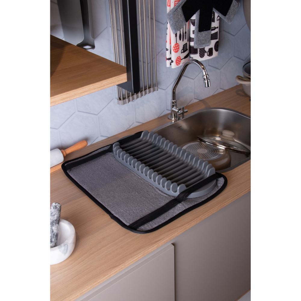 Tapete para Secar Louças com Escorredor de Pratos 43cmx35cm em Oferta na Shopee