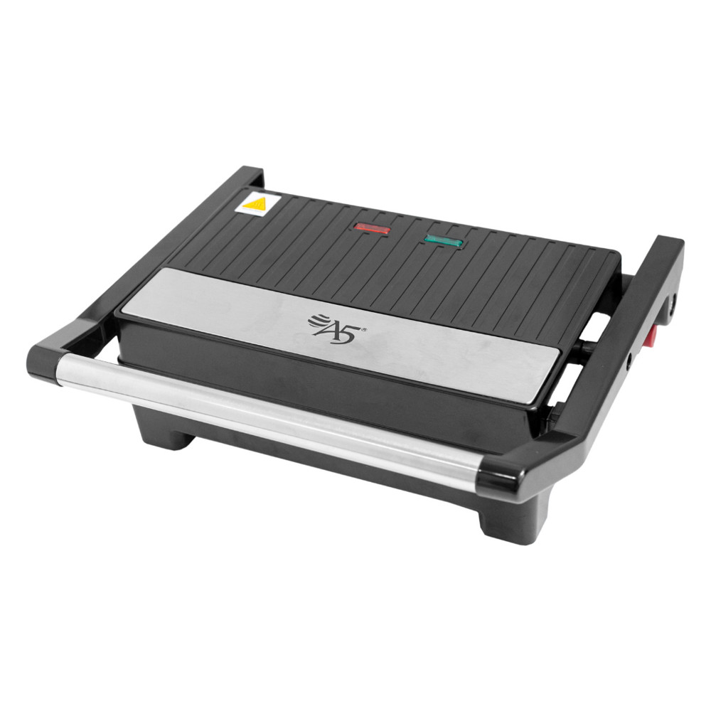 Grill Elétrico Sanduicheira Austin Inox 220v Antiaderente Duplo Aquecimento