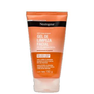 Neutrogena Deep Clean Grapefruit Gel Limp. Facial 150g BLZ em Oferta na Shopee