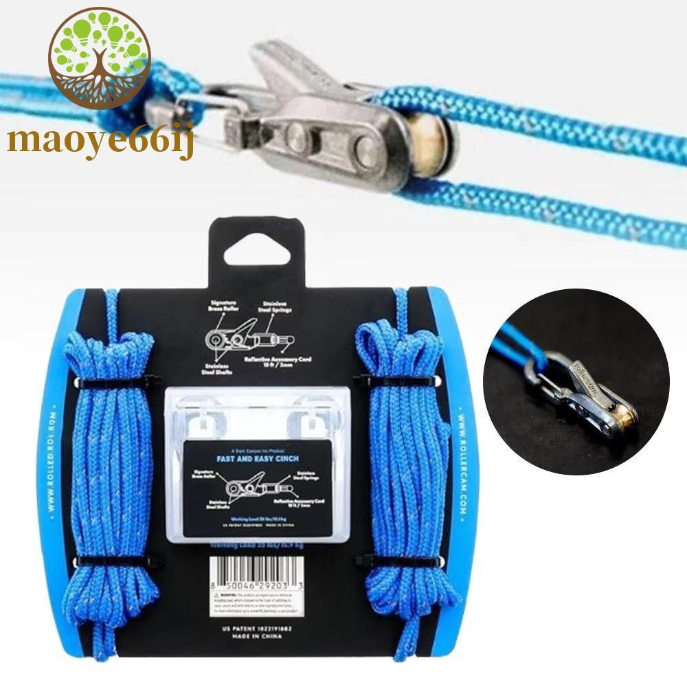 Corda MAOYE66 Com Tensor De Rolo , Ajustadores De Paracord Resistentes Antiderrapantes , De Amarração De Ajuste Rápido