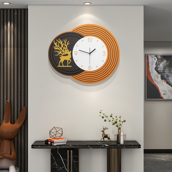 relogio de parede relogio de parede cozinha relogio de parede grande Luz moderna relógio de luxo sala de estar High-End