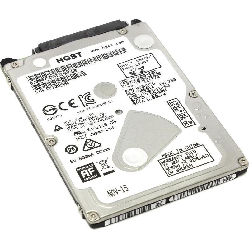HD para Notebook 500 GB Sata 5400 rpm 2.5'  HGST