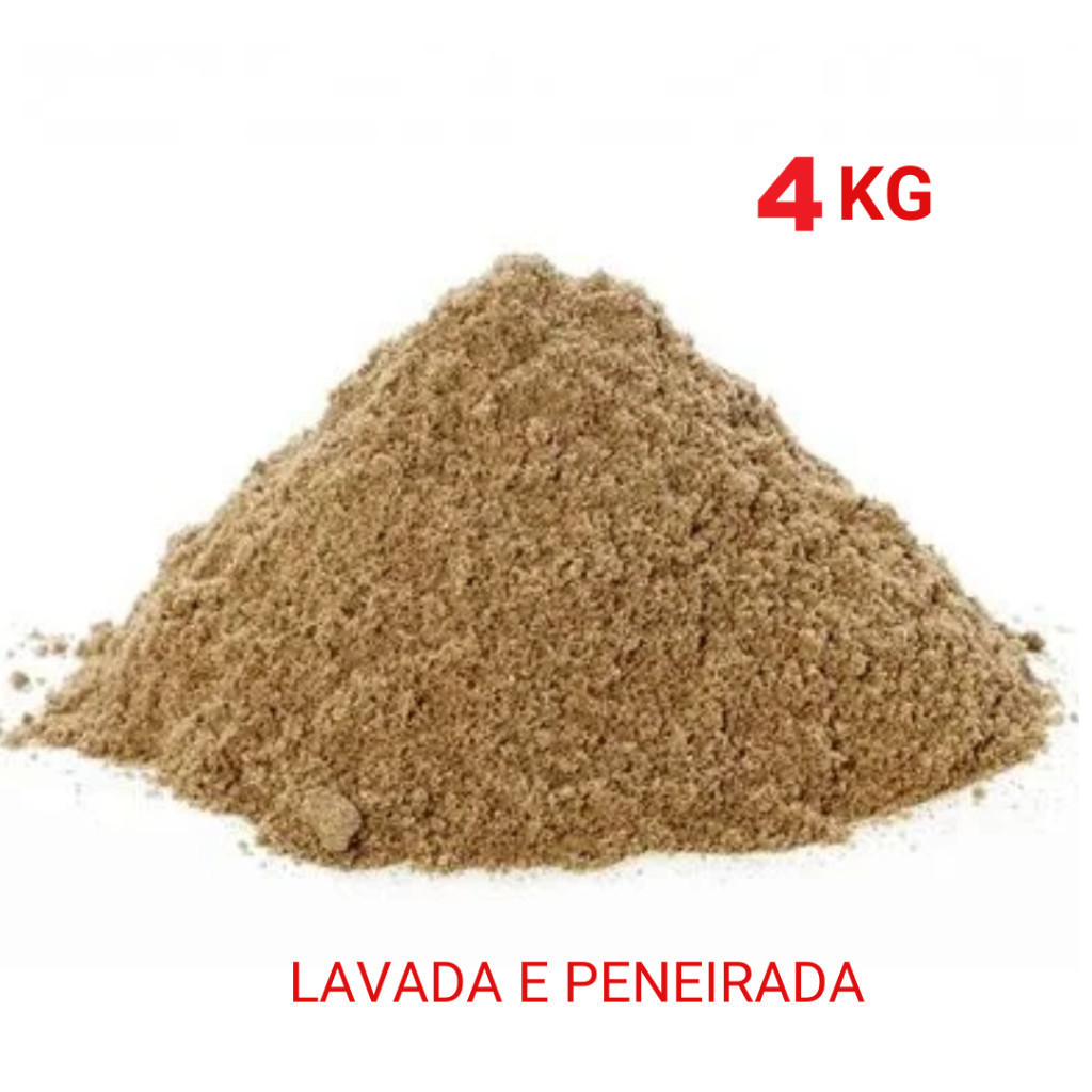 AREIA GROSSA DE RIO 4KG - USO GERAL - AREIA DE QUALIDADE - JARDINAGEM E CONSTRUÇÃO em Oferta na Shopee