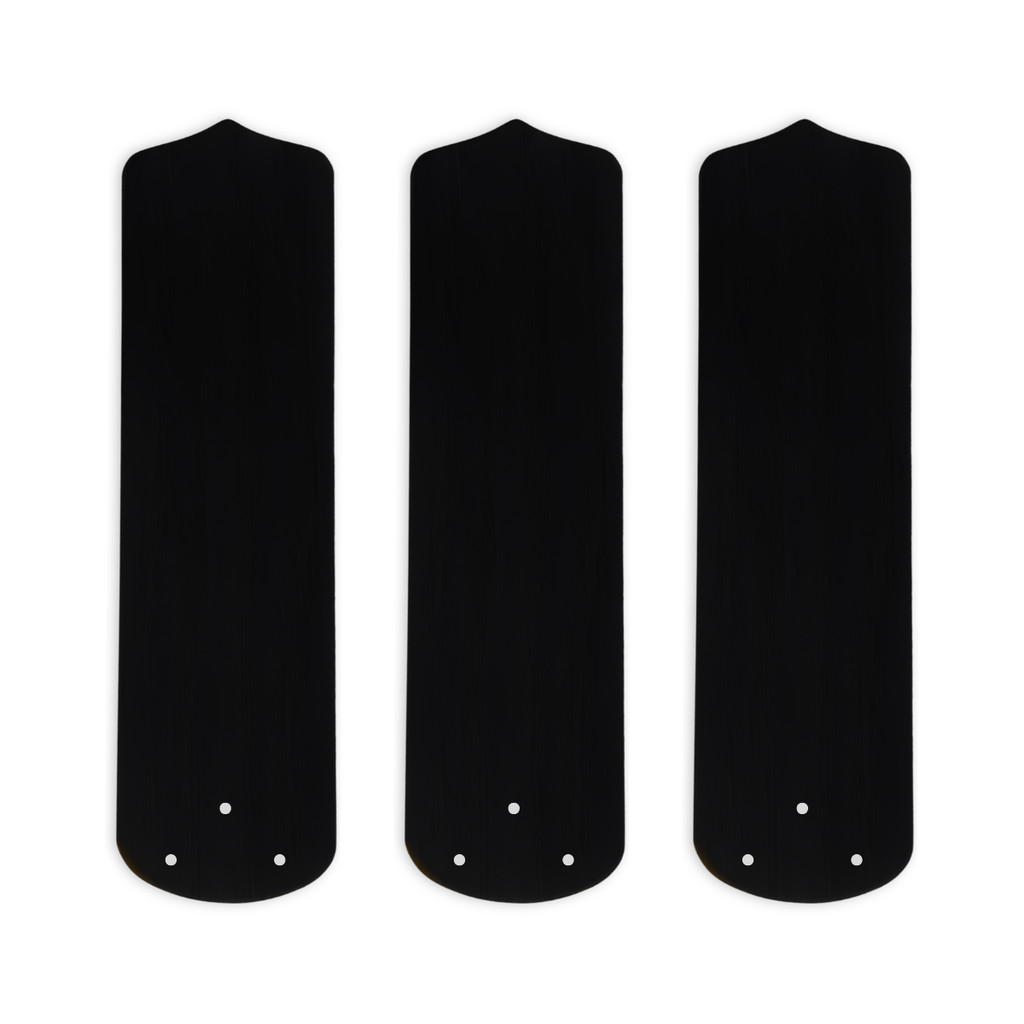 Jogo de 3 Pás em MDF (Motor M3) para Ventilador de Teto Lorensid Lumi - Preto
