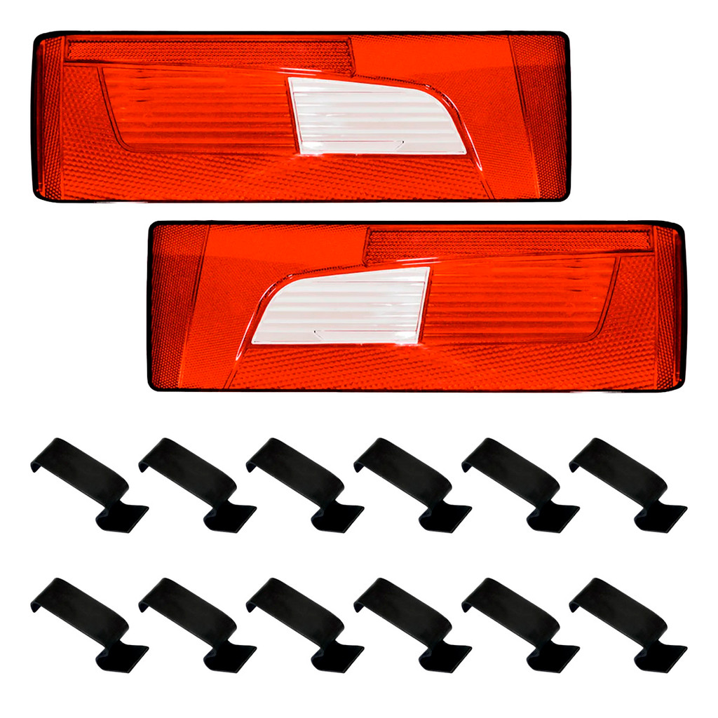 Kit Lente Lanterna Compatível Caminhão Scania Streamline Series S5 S6 12 Presilhas Aço Para Fixação