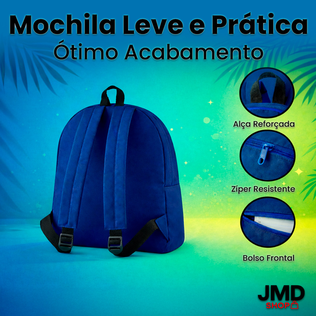 Kit Mochila + Necessaire Funcional para Trabalho Escola Passeios e Viagens