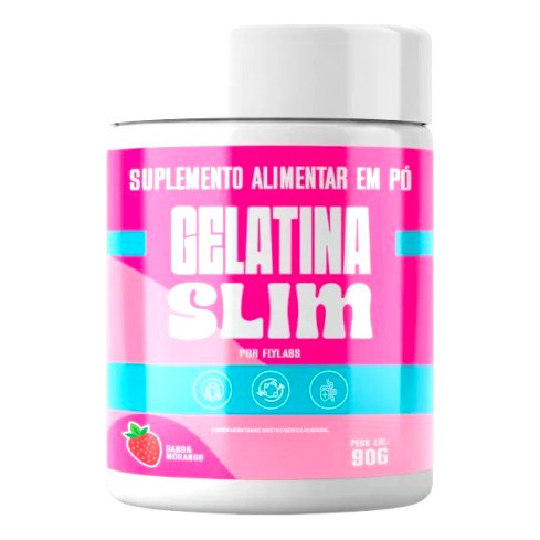 1 Gelatina Slim Original Total 90g Sabor Morango Morango em Oferta na Shopee